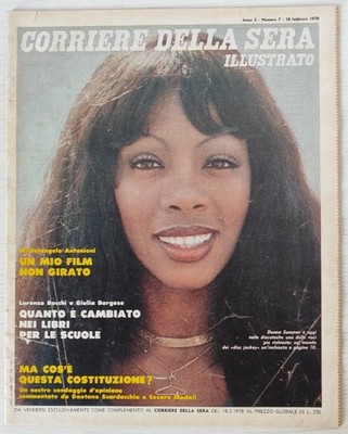 CORRIERE DELLA SERA ILLUSTRATO N.7 1978 donna summer