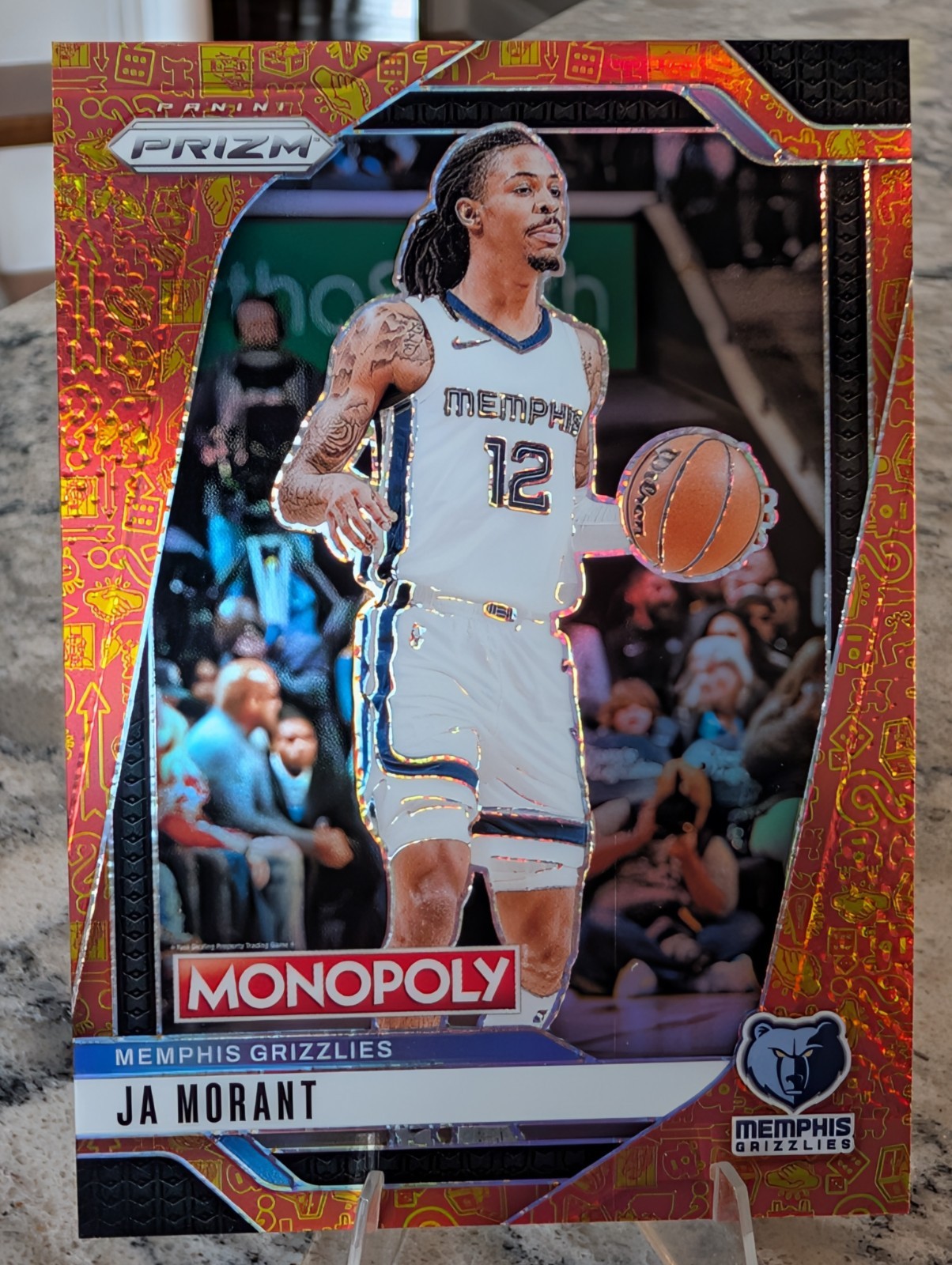 2024-25 Panini Prizm Monopoly - Ja Morant  Classic Icons Orange Prizm /1499