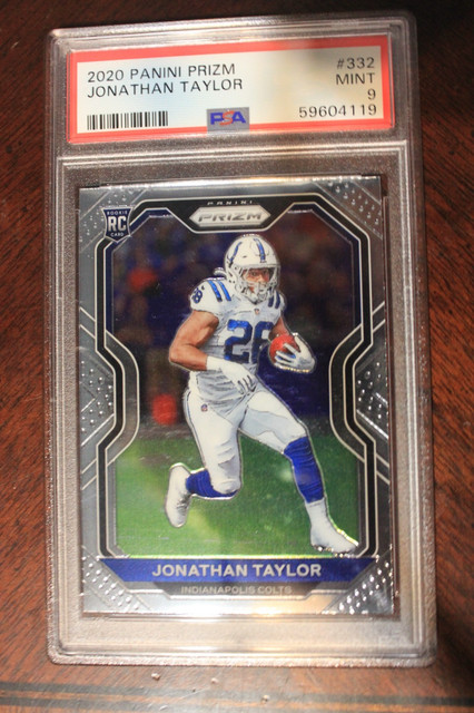 PSA 9 2020 Panini Prizm Jonathan Taylor RC Rookie Mint