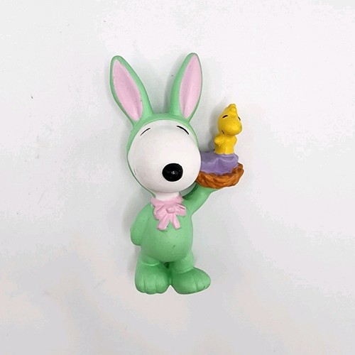 8 figure pasquali Snoopy Whitman PVC uova vintage Woodstock pattinaggio a rotelle coniglietto - Foto 3 di 10