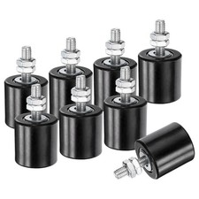 8Pcs Slide Gate Guide Roller 1.7" Nylon Sliding Gate Support Assembly Black