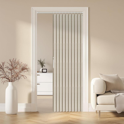 AJAZZ 100% Blackout Magnetic Door Curtain Accordion Doors Interior Folding Close