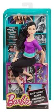 Barbie DHL84 Asian Made to Move Doll with 22 Flexible Joints Purple Top 11''