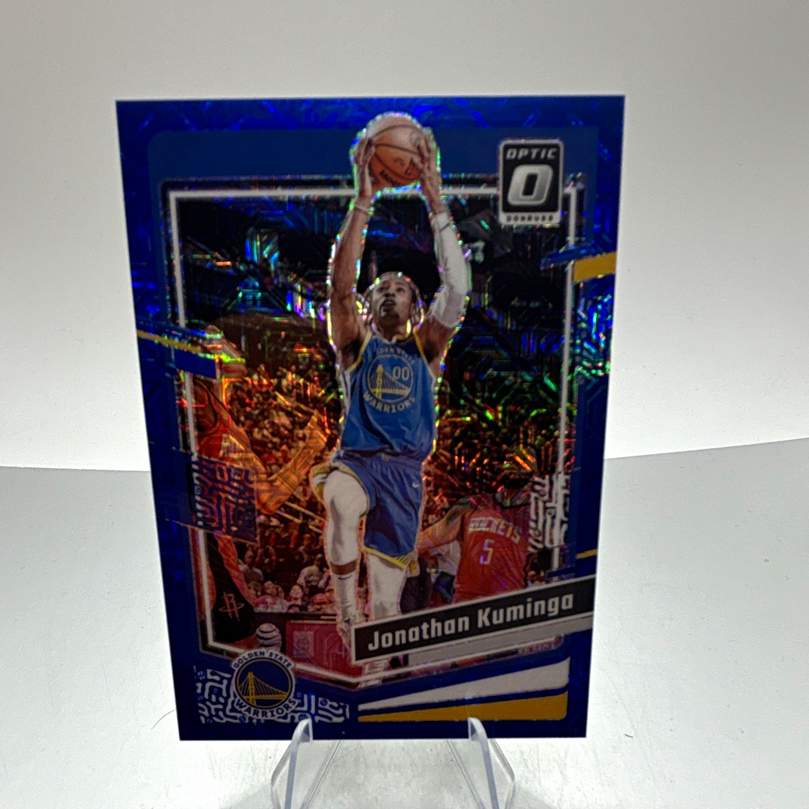 Panini 2023-24 Donruss Optic Jonathan Kuminga Warriors #143 Blue Mojo /24
