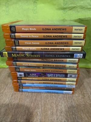 Lot Of 14 MP3 CD AudioBook Fantasy Thriller Ilona Andrews Patricia Briggs Wild