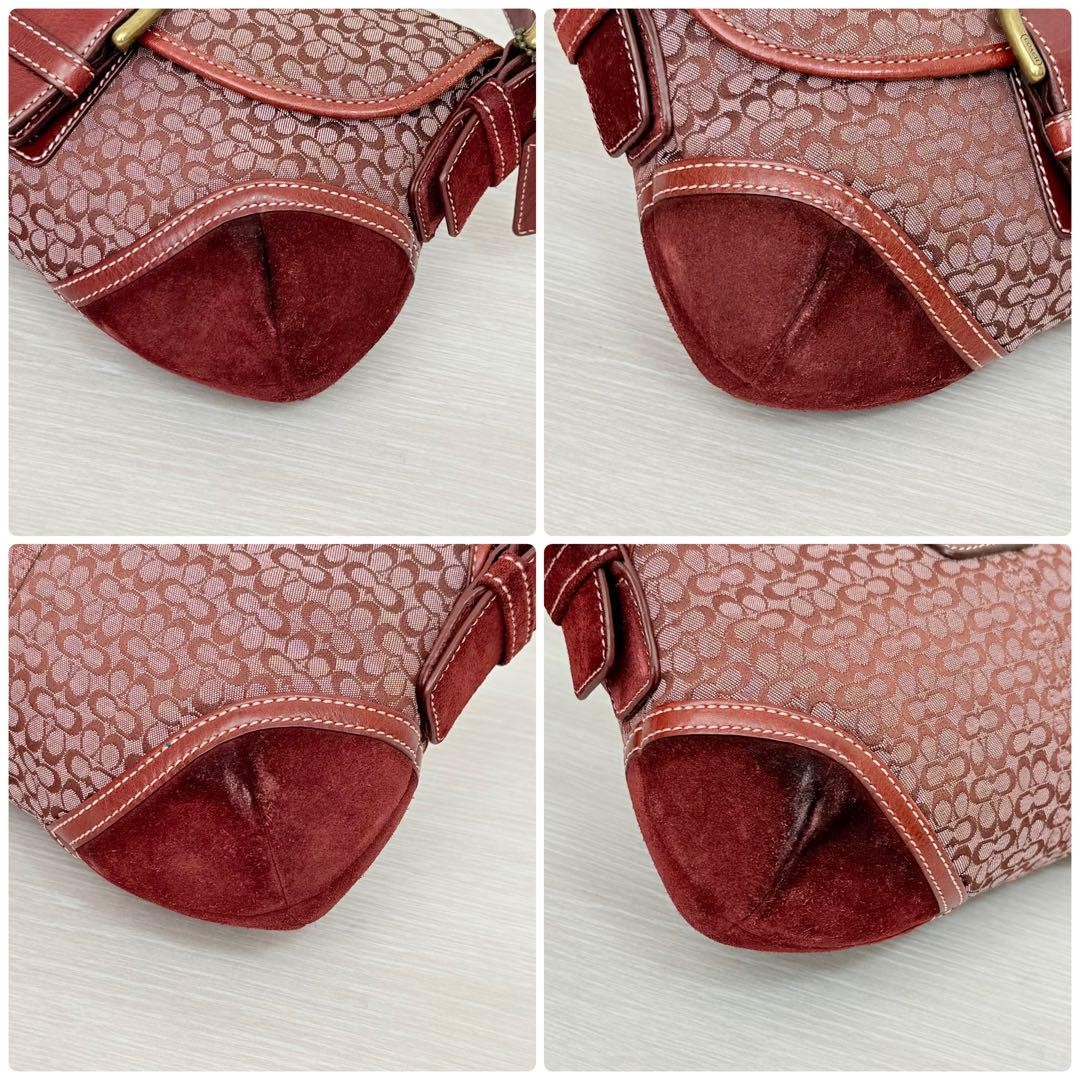 バッグ Coach Soho red Hobo suede Shoulder Bag s-l400.jpg
