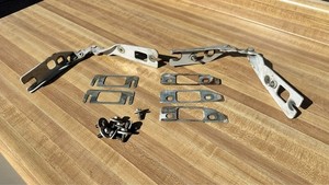 OEM 92-99 BMW E36 Coupe Hood Hinges Set Left Right Pair White 325 328 318 M3