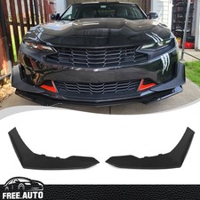 Front Bumper Side Splitter Canards Fits 16-24 Chevrolet Camaro 1le Style 2pcs Pp
