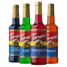 Torani Syrup Variety Pack Soda Flavors 25.4 Ounces Set of 4