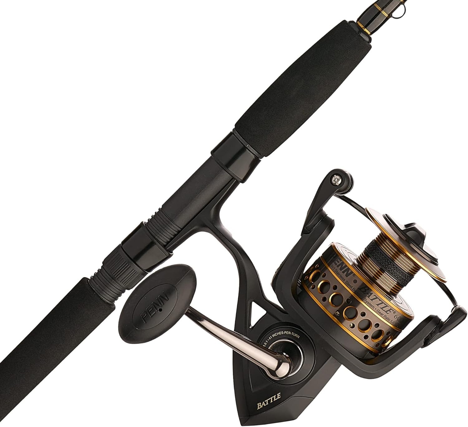 Penn Battle Spinning Reel and Fishing Rod Combo 6000 - 7' - 