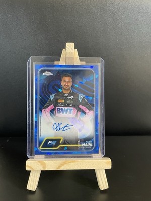   Auto Kush Maini 2024 Topps Chrome F2 Sapphire Autograph Invicta Racing