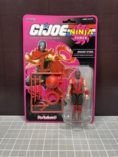 Super7 GI Joe ReAction  Ninja Force Snake Eyes O-Ring Carded Target Exclusive