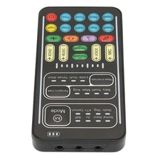 8-Mode Rechargeable Universal Phone Tablet Voice Changer Bluetooth Sound Card