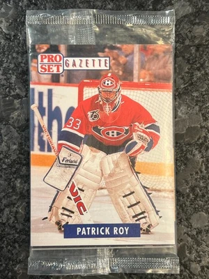 1991-92 Pro Set Gazette Factory Sealed 5-Card Promo Pack Patrick Roy - Image 1 of 2