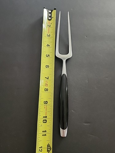  Lauffer ONYX Black Stainless GERMANY 10 3/4" Fleischgabel 2 Zinken - Bild 2 von 10