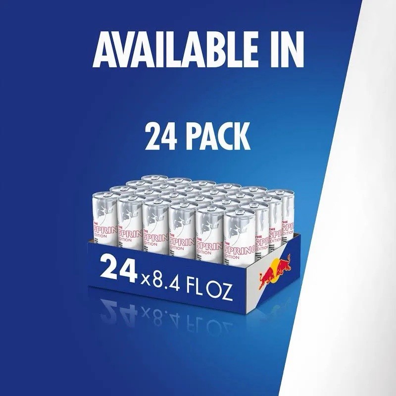 24 pack red bull spring edition cherry sakura 2026 8.4 FL oz free
