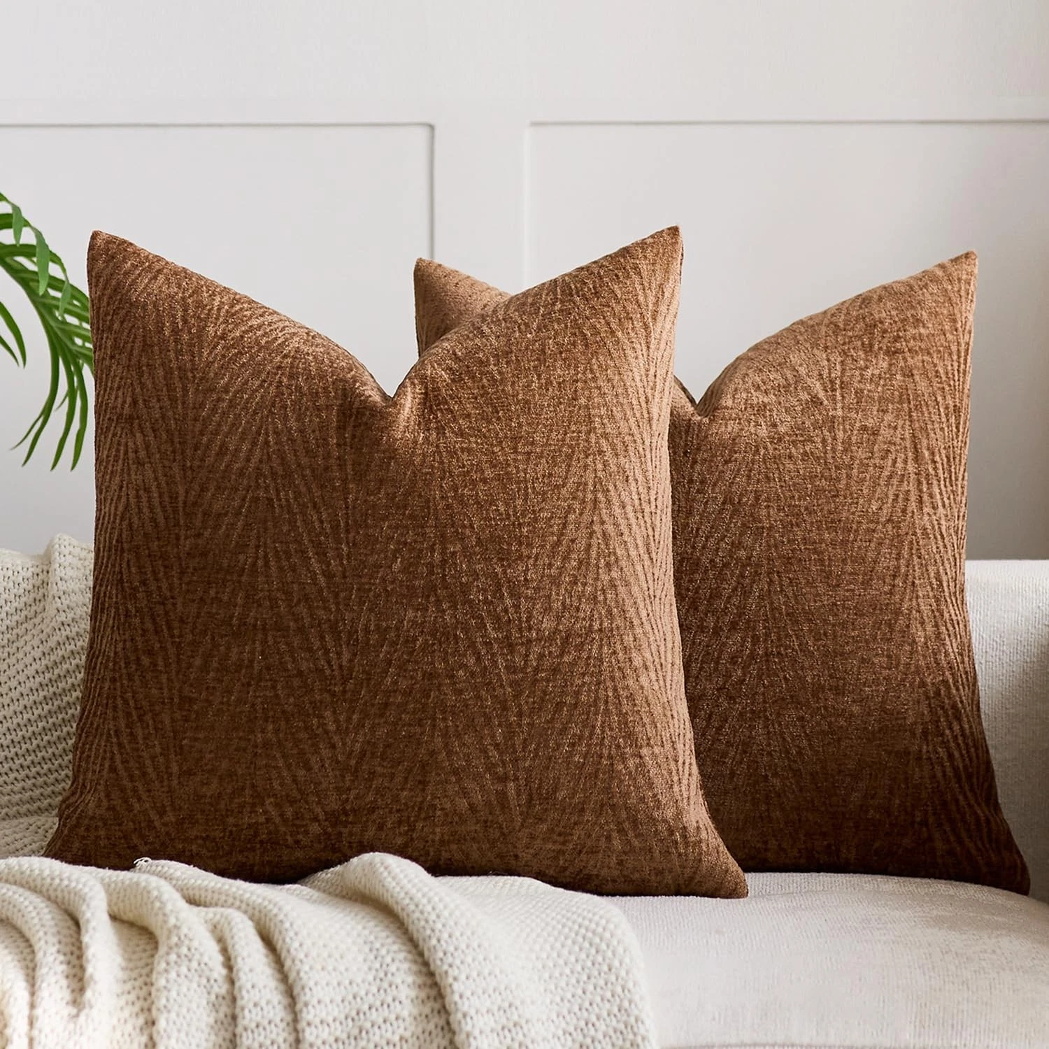 Spring Pillow Covers 16x16 Inch Set of 2, Soft Decorative Throw Pillow Covers...