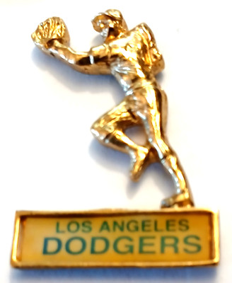 Dodgers Pins Los Angeles Dodgers  Pin 1993 VTG Cast USA Raintree Fielder MLB Pin