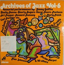 Various Archives Of Jazz Vol 6 Immortal Performances Vinyl Record VG+/VG AJ 507 