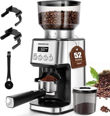 Edelstahl Konische Grat Kaffeemühle 52 Präzise Einstellungen Elektrische Mühle