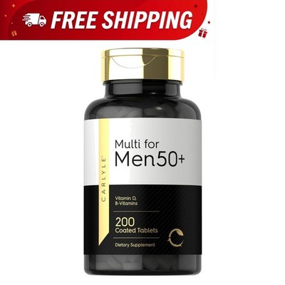 200 Count Multivitamin for Men 50+ | Fast Absorption & Gluten Free Formula