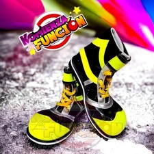 Mexican Professional Yellow Black Clown Shoes Zapato Para Payaso Made In Mexico