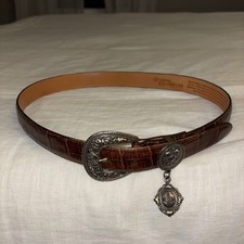 VTG 1995 Brighton Museum Collection Victoria Ladies Leather Belt 43207 Large