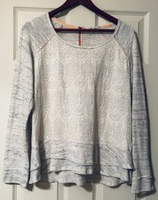 Womens Size XL Top Ruffled Coquette Cottage C...