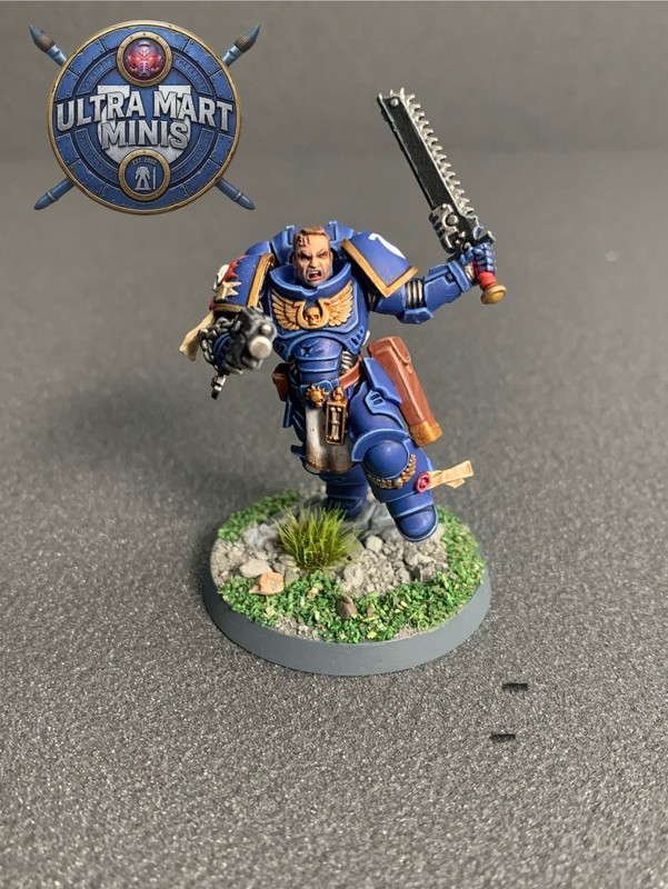 Warhammer 40k Lieutenant Titus Space Marines Ultramarines - Pro Painted