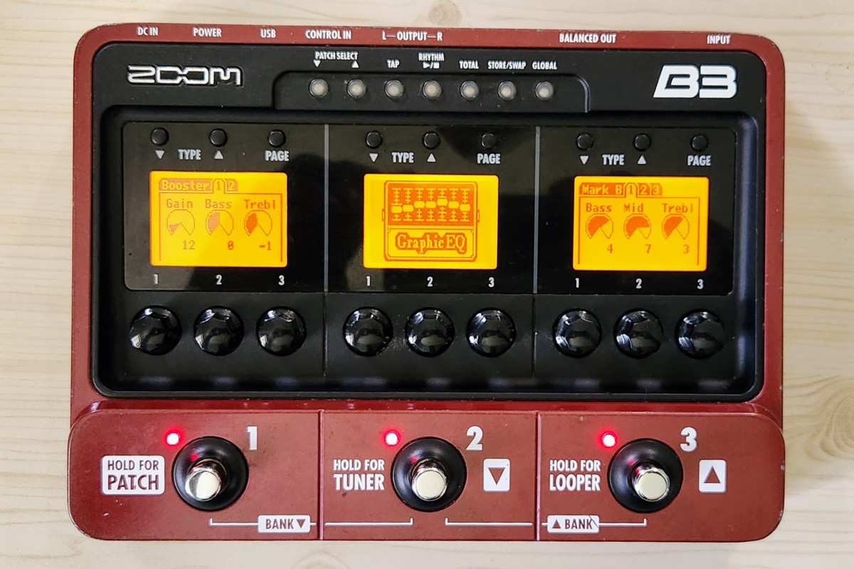 Zoom B3 Multi-Effects Guitar Effect Pedal for sale online | eBay