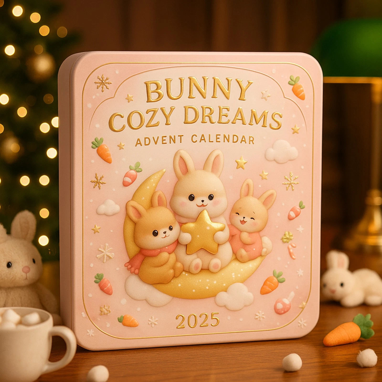 Christmas Countdown Bunny Cozy Dreams Advent Calendar 24 Days 2D Blind Box Gift