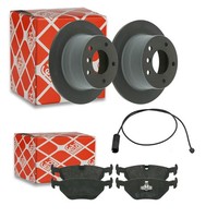 Febi Bremsscheiben Hinten 272Mm + BeläGe Passend FüR BMW Z3 Roadster E36 1.8 1.9