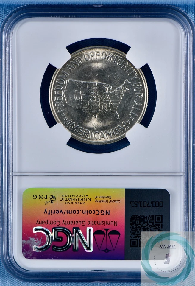 1953-S Washington-Carver Commemorative 50c NGC MS 66+ w/CAC - Near Superb Gem!!! - Image 2 of 4