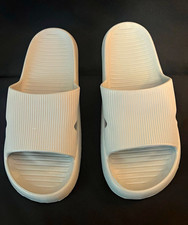 Gray Cushioned Slide Sandals Unisex Adults Woman s US 8 EU 39-40 Rubber Slip On