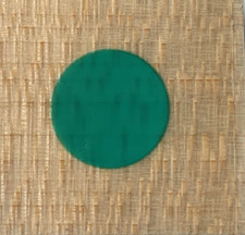 CIRCLE 0.50 INCH Wood Rubber Single Stamp 1x1 inch Initials On Large Block