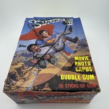 1983 Topps Superman 3 Un-Opoened Wax Box (36 Packs)-  Please Read!! Packs Sealed