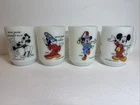 LOT OF 4 VINTAGE ANCHOR HOCKING DISNEY MICKEY MOUSE PEPSI MILK GLASSES