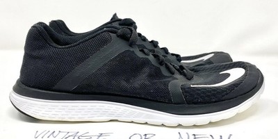 Men s Nike FS Lite Run 3 Black White Running Shoes 807144-001 sz 8.5