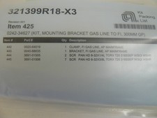 NEW AMAT APPLIED MATERIALS 0242-34627 MOUNTING BRACKET GAS LINE KIT 300MM GP