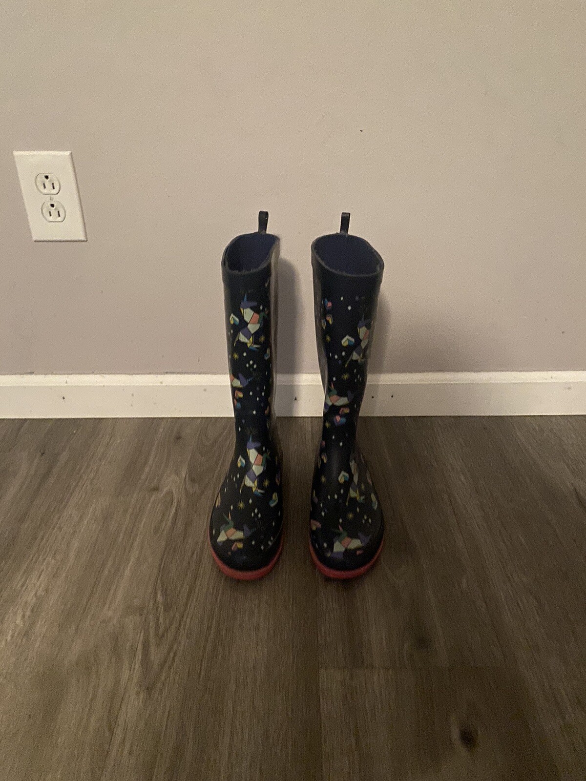 Unicorn Rain Boots Size 5-image