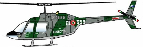 TAURO MODEL TM72/557 NATIONALE SCHILDER HUBSCHRAUBER ITA. SH 34-AB 206-NH 500-HH 3F - Bild 10 von 11