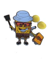 HST Spunbob Swatter Hunter Thompson Fear Loathing Las Vegas HAT PIN Lapel Brooch