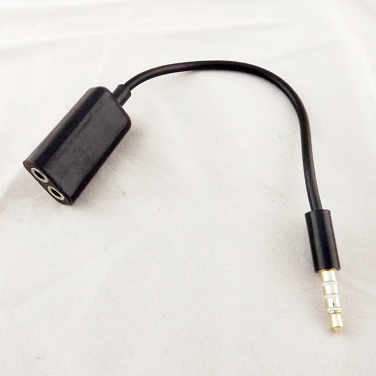 Male Stereo TRRS Audio To Earphone Headset Microphone Adapter PC iPhone