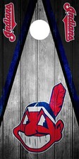 SINGLE Cleveland Indians Cornhole Wrap Skin Game Board Decal Vintage Vinyl DT108
