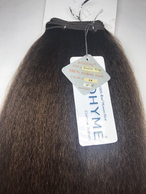 Bohyme Remi Human Hair Machine Tied Brazilian Wave 14 16 4 For