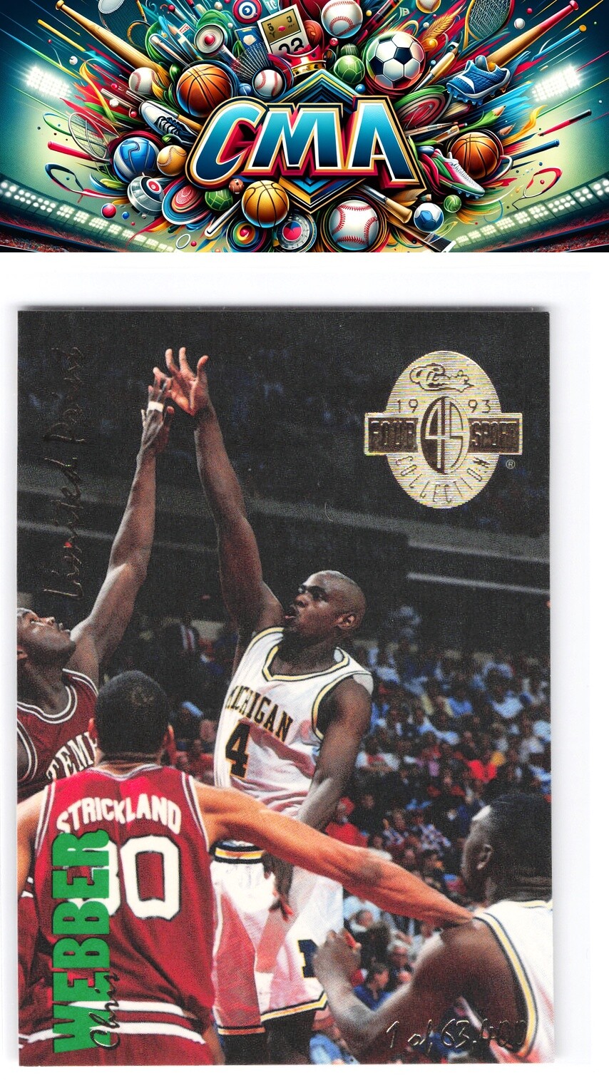 1993 Classic Four Sport #LP2 Chris Webber Limited Prints