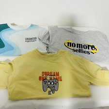 Boys ZARA Size 6 Bundle of 3 T-Shirts Gaming, Graphic Everyday,School