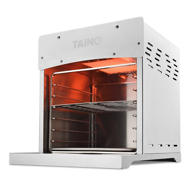 TAINO XXL Hochleistungsgrill Gas bis 800 °C Beef-Grill mit Pizzastein Edelstahl 