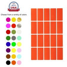 Rectangular Color Coding Labels 40 mm x 19 mm Small Quality Stickers