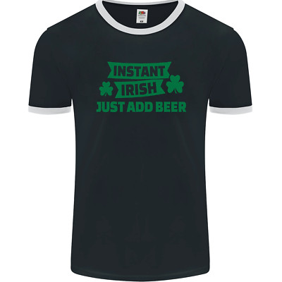 Instant Irish Add Beer St Patricks Day Herren Maglietta FotL